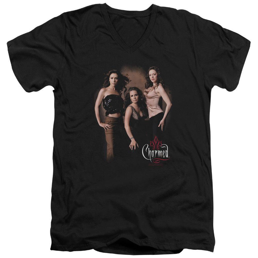 Charmed Three Hot Witches V-Neck T-Shirt