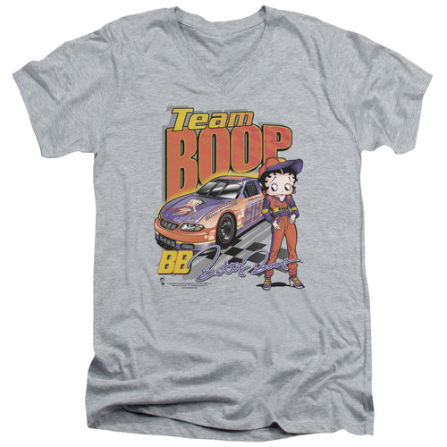 Betty Boop Team Boop Racing V-Neck T-Shirt