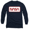 NASA Rectangular Worm Logo Long Sleeve T-Shirt