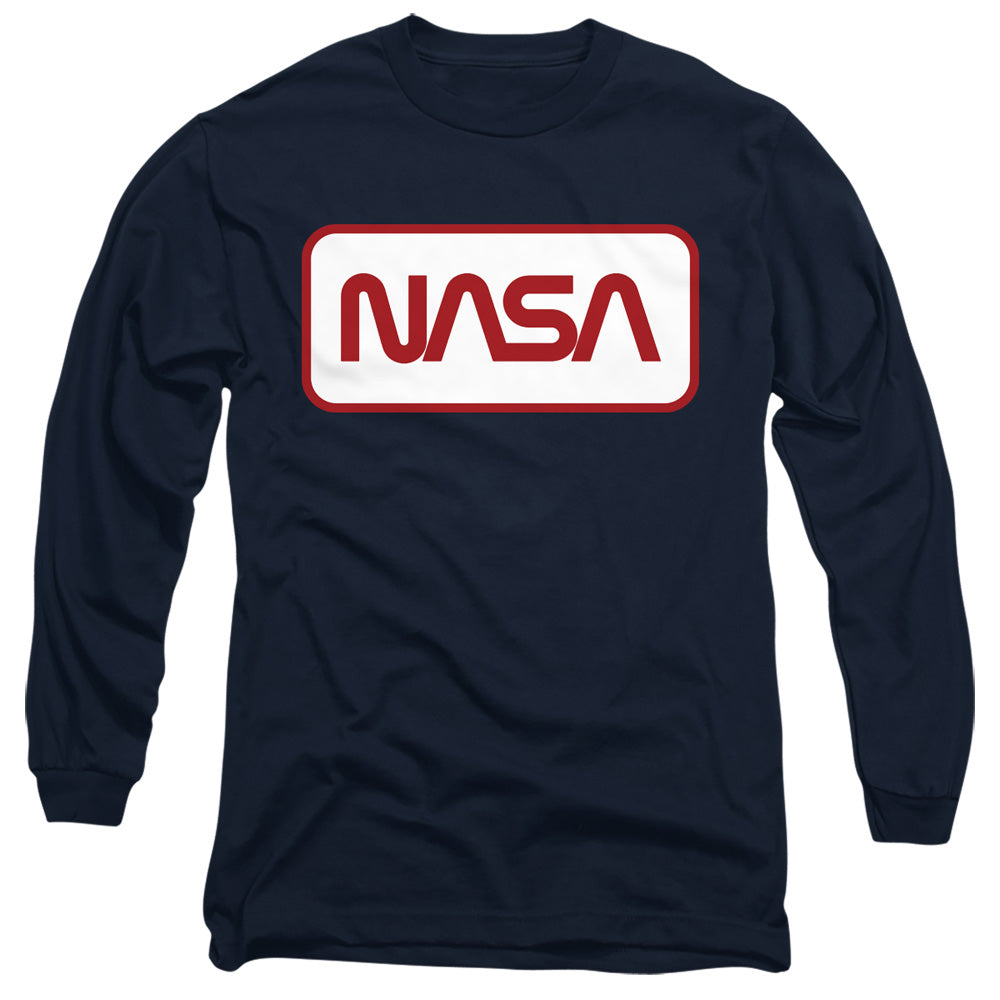 NASA Rectangular Worm Logo Long Sleeve T-Shirt