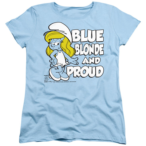 The Smurfs Blue, Blonde and Proud Womens T-Shirt