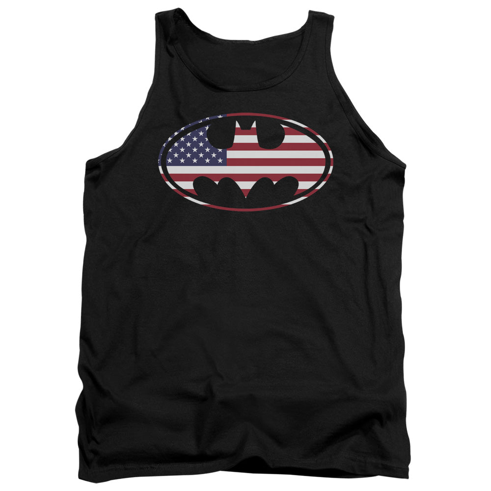 Batman American Flag Oval Tank Top