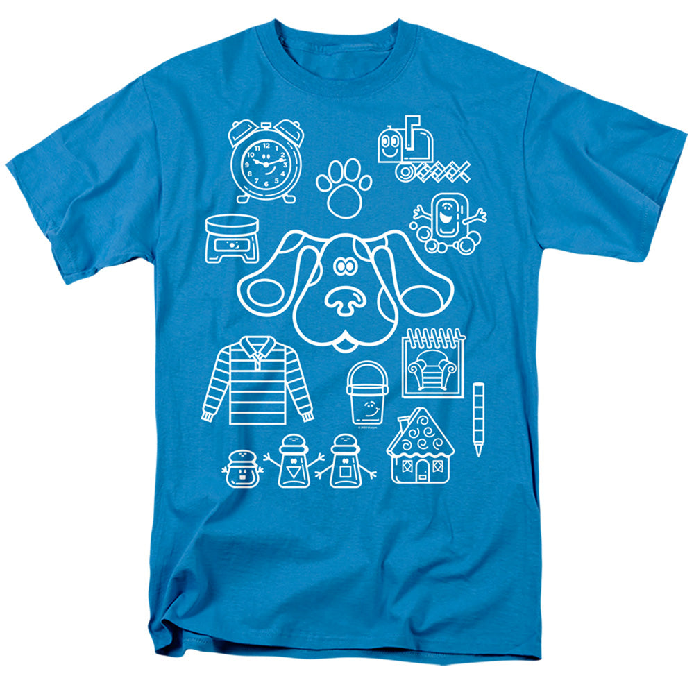 Blue's Clues Blue'S Clues Icon Collage T-Shirt