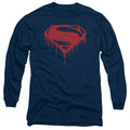 Batman v Superman Splattered Long Sleeve T-Shirt