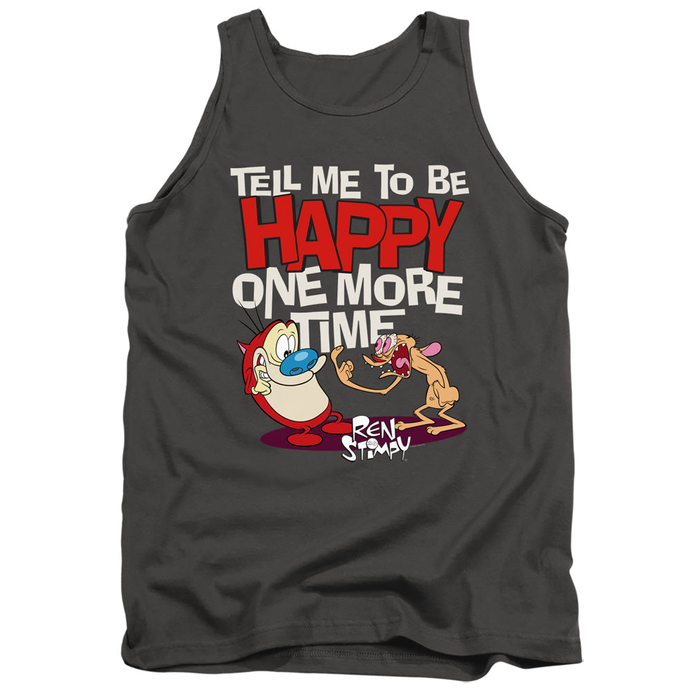 Ren and Stimpy Tell Me to Be Happy Tank Top