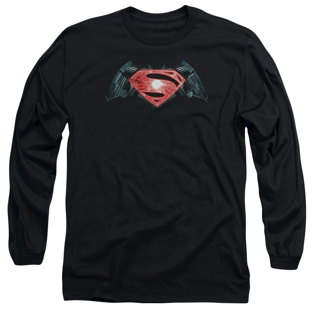 Batman v Superman Industrial Logo Long Sleeve T-Shirt