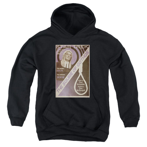 Star Trek Juan Ortiz The Squire of Gothos Black Youth Hoodie