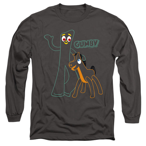 Gumby Outlines Long Sleeve T-Shirt