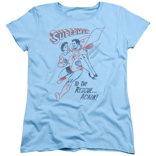 Superman To the Rescue Womens T-Shirt