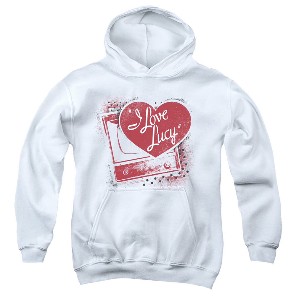 I Love Lucy Spray Paint Heart Youth Hoodie