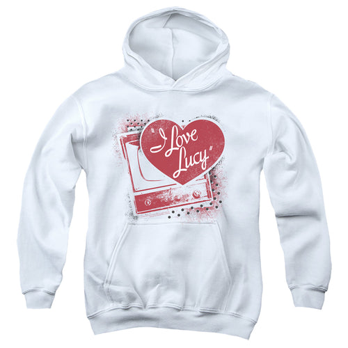 I Love Lucy Spray Paint Heart Youth Hoodie
