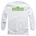 Sesame Street Logo White Long Sleeve T-Shirt