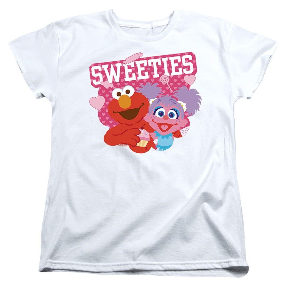 Sesame Street Valentine's Day Sweeties Elmo and Abby Womens T-Shirt