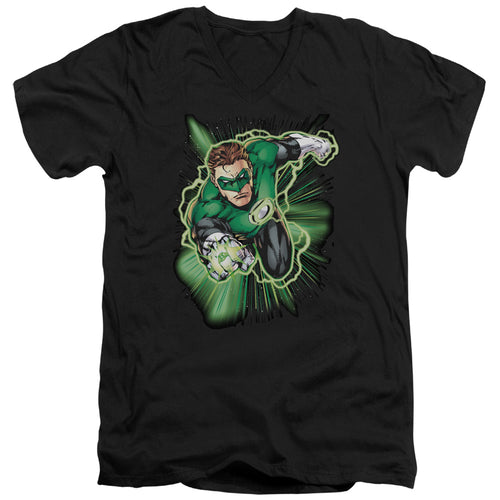 Justice League Green Lantern Energy V-Neck T-Shirt