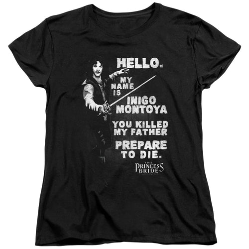 The Princess Bride Hello Again Womens T-Shirt