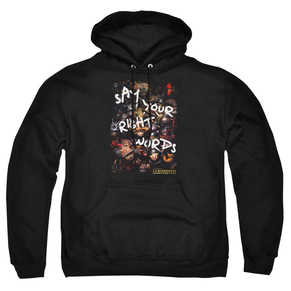 Labyrinth Right Words Pullover Hoodie