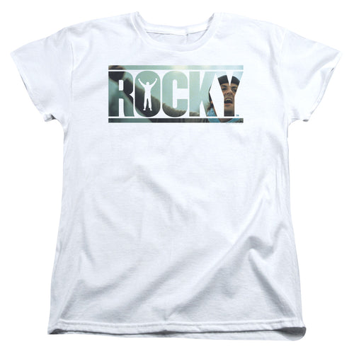 Rocky Cutout Logo Womens T-Shirt
