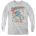 Superman Mad at Rocks Youth Long Sleeve T-Shirt