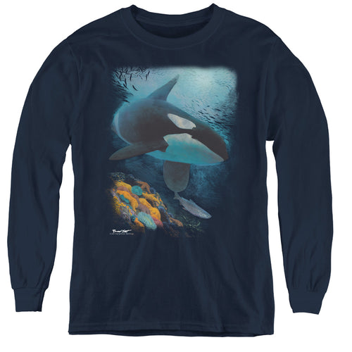 Wild Wings Salmon Hunter Orca Youth Long Sleeve T-Shirt