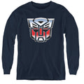 Transformers Autobot Airbrush Logo Youth Long Sleeve T-Shirt