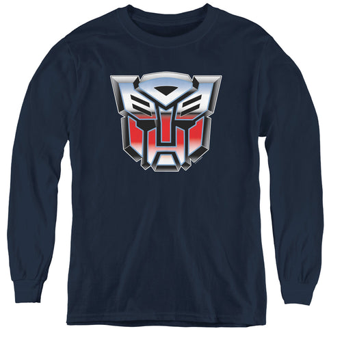 Transformers Autobot Airbrush Logo Youth Long Sleeve T-Shirt
