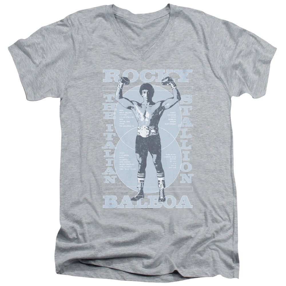 Rocky Gun Show Athletic Heather V-Neck T-Shirt