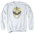Mighty Morphin Power Rangers White Ranger Mask Crewneck Sweatshirt
