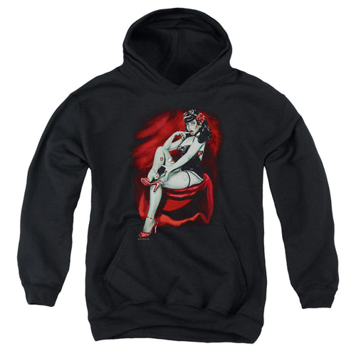 Zombie Pinup Red Youth Hoodie