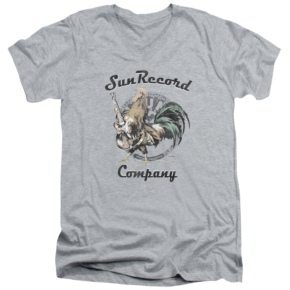 Sun Records Script Rooster V-Neck T-Shirt