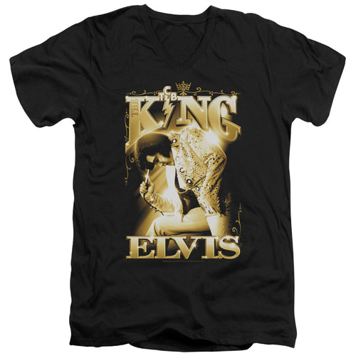 Elvis Presley The King V-Neck T-Shirt