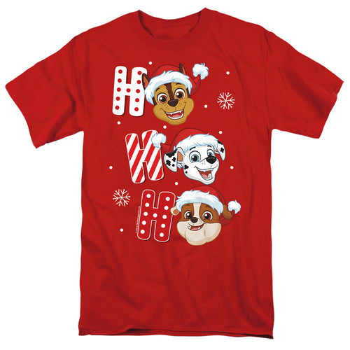 Paw Patrol Chase Marshall Rubble Christmas Santa Hats T-Shirt