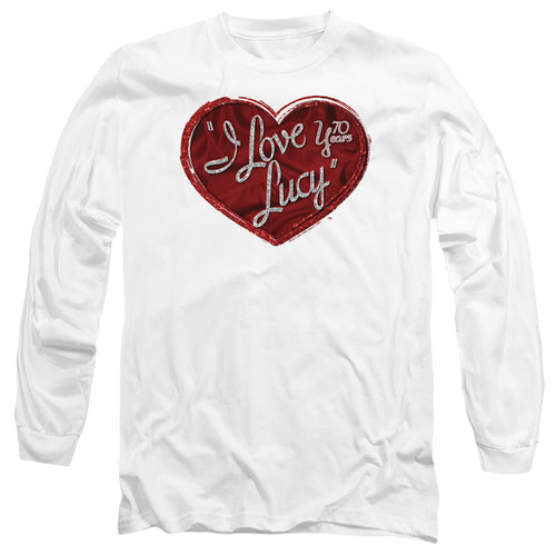 I Love Lucy Red Glitter 75 Long Sleeve T-Shirt