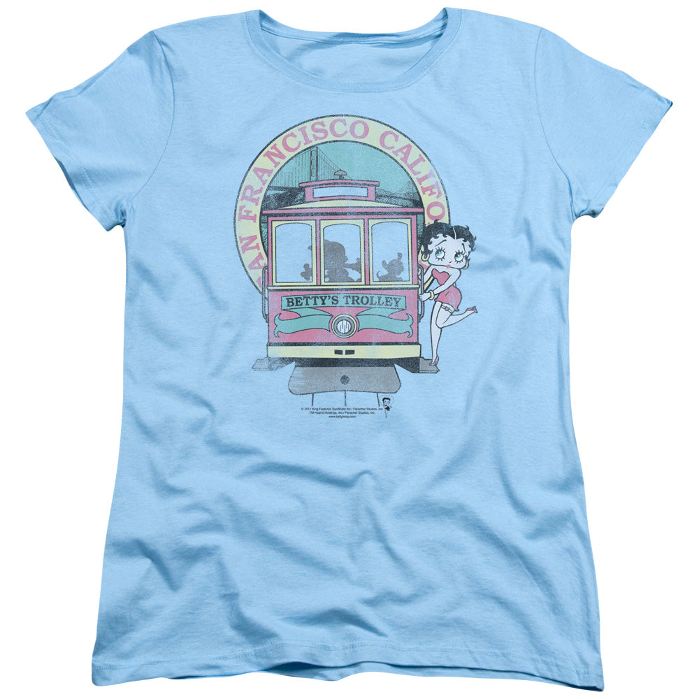 Betty Boop Bettys Trolley Womens T-Shirt
