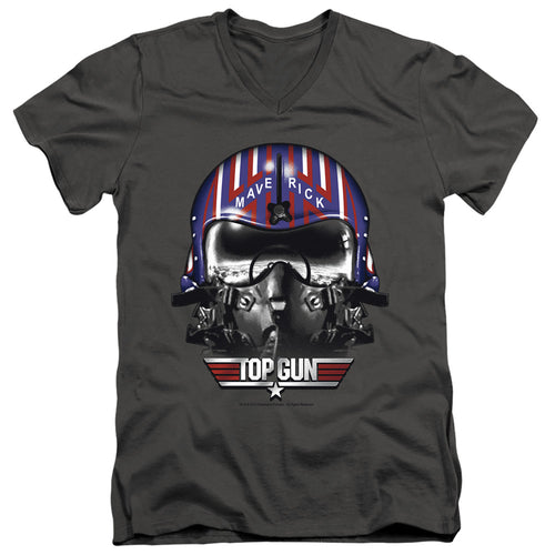 Top Gun Maverick Helmet V-Neck T-Shirt