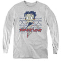 Betty Boop Zombie Pinup Youth Long Sleeve T-Shirt