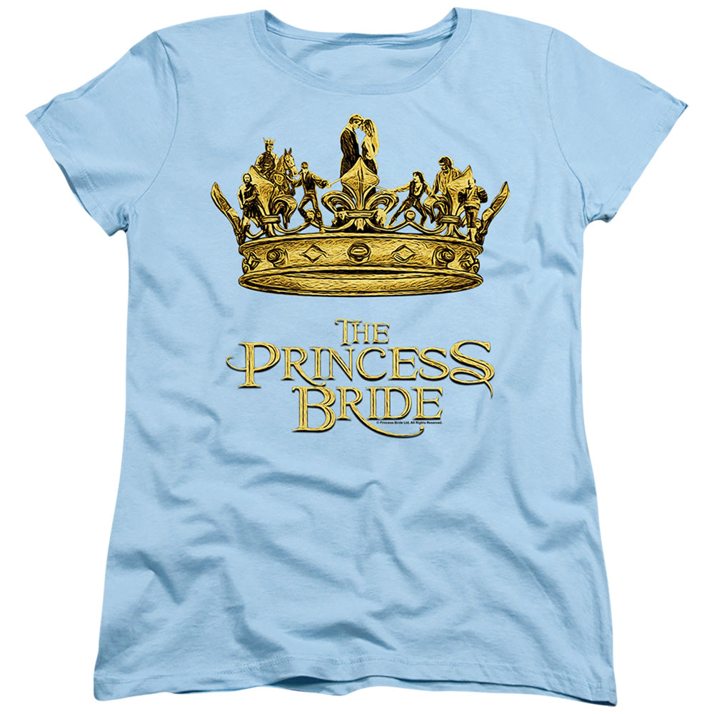 The Princess Bride Crown Light Blue Womens T-Shirt