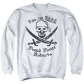 The Princess Bride The Real Dread Pirate Roberts White Crewneck Sweatshirt