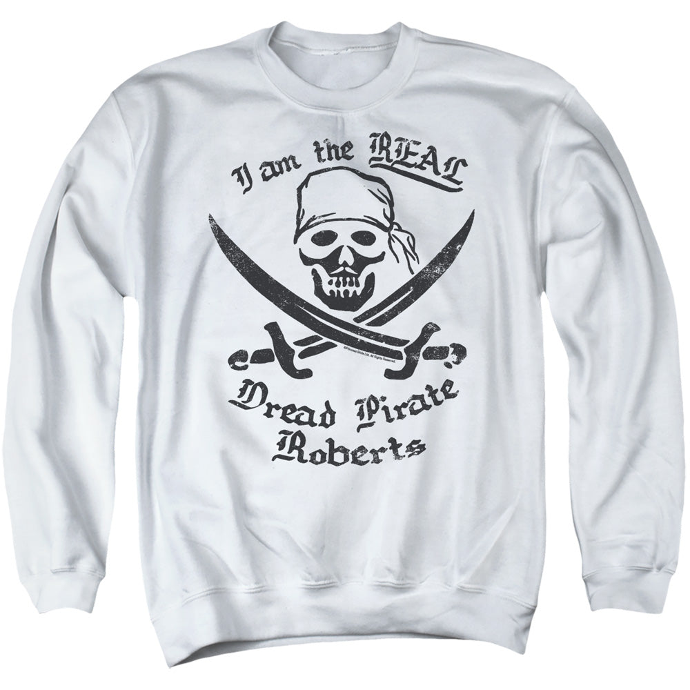 The Princess Bride The Real Dread Pirate Roberts White Crewneck Sweatshirt