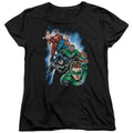 Justice League Heroes Unite Womens T-Shirt