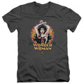 Justice League Powerful Woman V-Neck T-Shirt