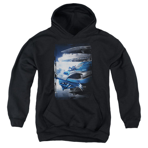 Mighty Morphin Power Rangers: The Movie Blue Zord Poster Youth Hoodie