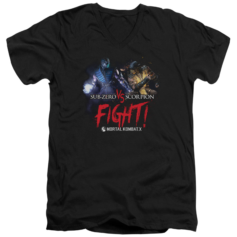 Mortal Kombat X Fight V-Neck T-Shirt
