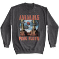 Dark Heather Pink Floyd sweatshirt featuring Pink Floyd Animals design