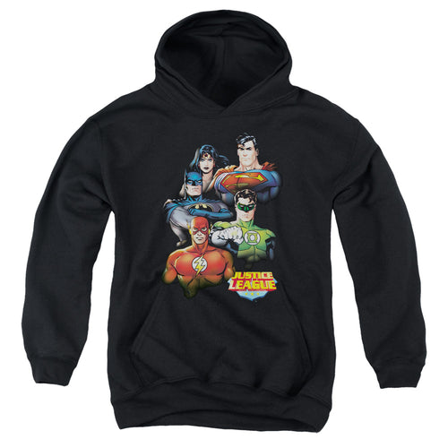 Justice League Group Portrait Youth Hoodie