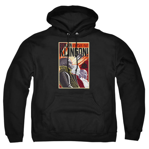 Star Trek Discovery Remain Klingon Poster Pullover Hoodie