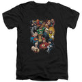 Justice League The Leagues All Here V-Neck T-Shirt
