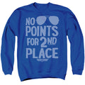 Top Gun No Points for Second Place Royal Crewneck Sweatshirt