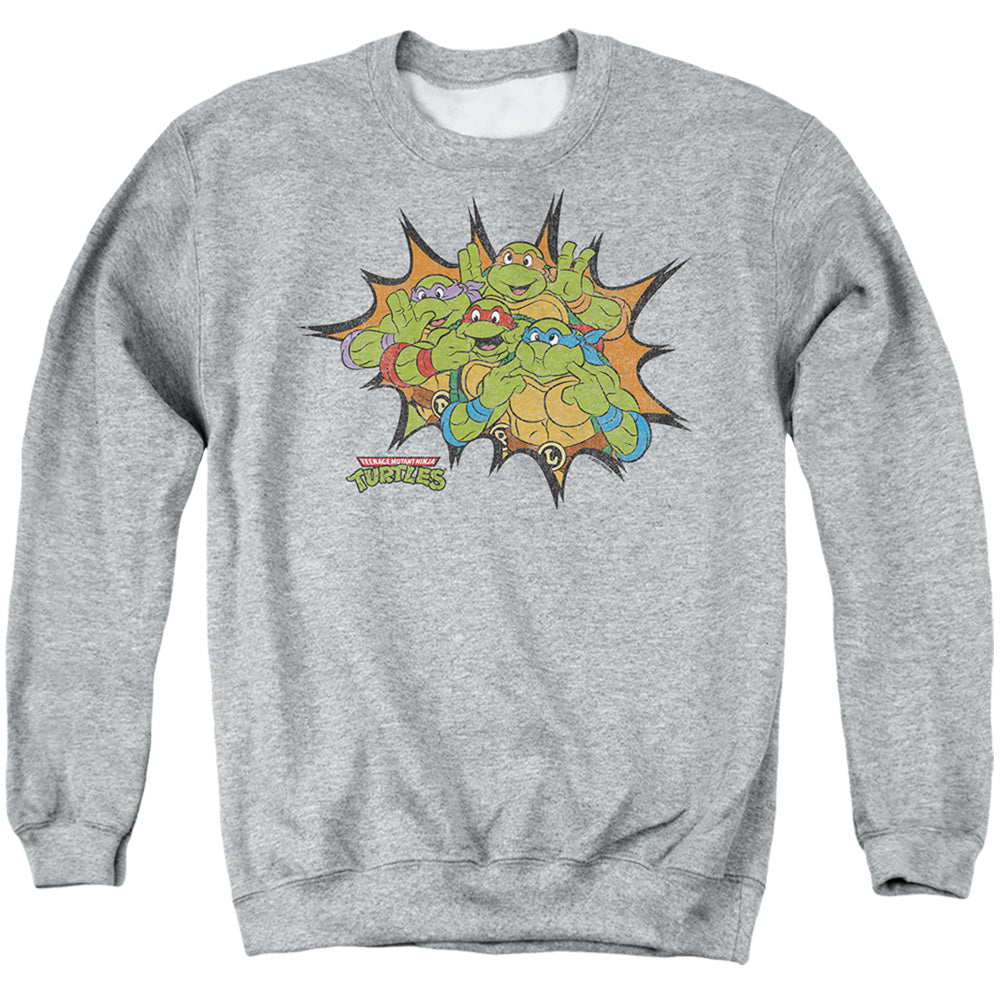 Teenage Mutant Ninja Turtles Funny Face Turtles Crewneck Sweatshirt