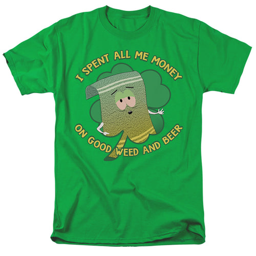 South Park St. Patrick's Day Towelie Spent Money T-Shirt