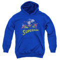 Justice League Superman Rough Distress Youth Hoodie
